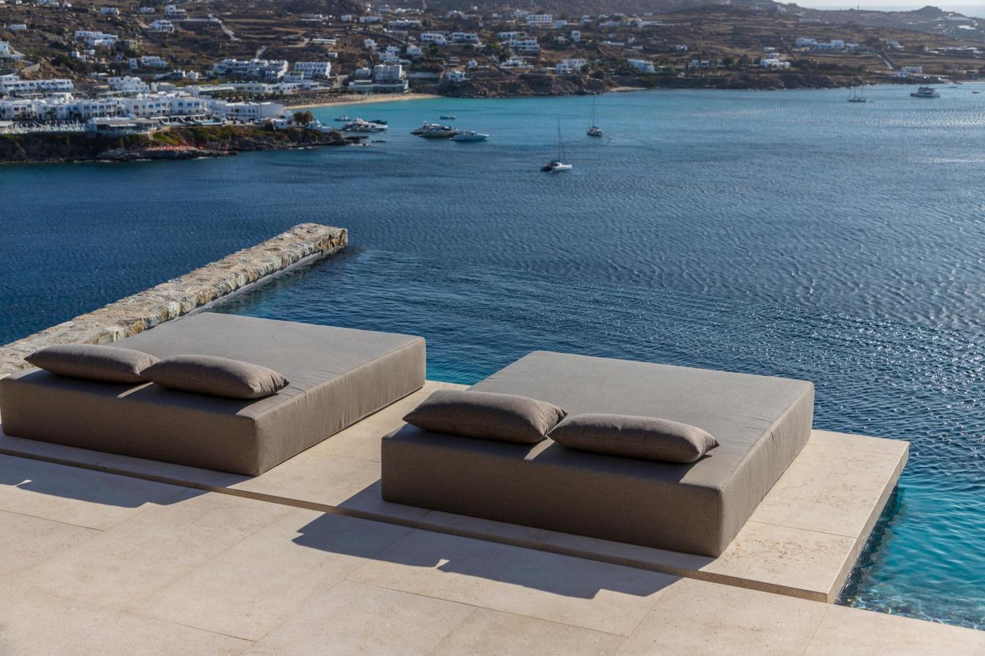 The Skyvilla Mykonos - A Landmark Property With Breathtaking Views Of The Psarou Bay Mykonos Town Luaran gambar