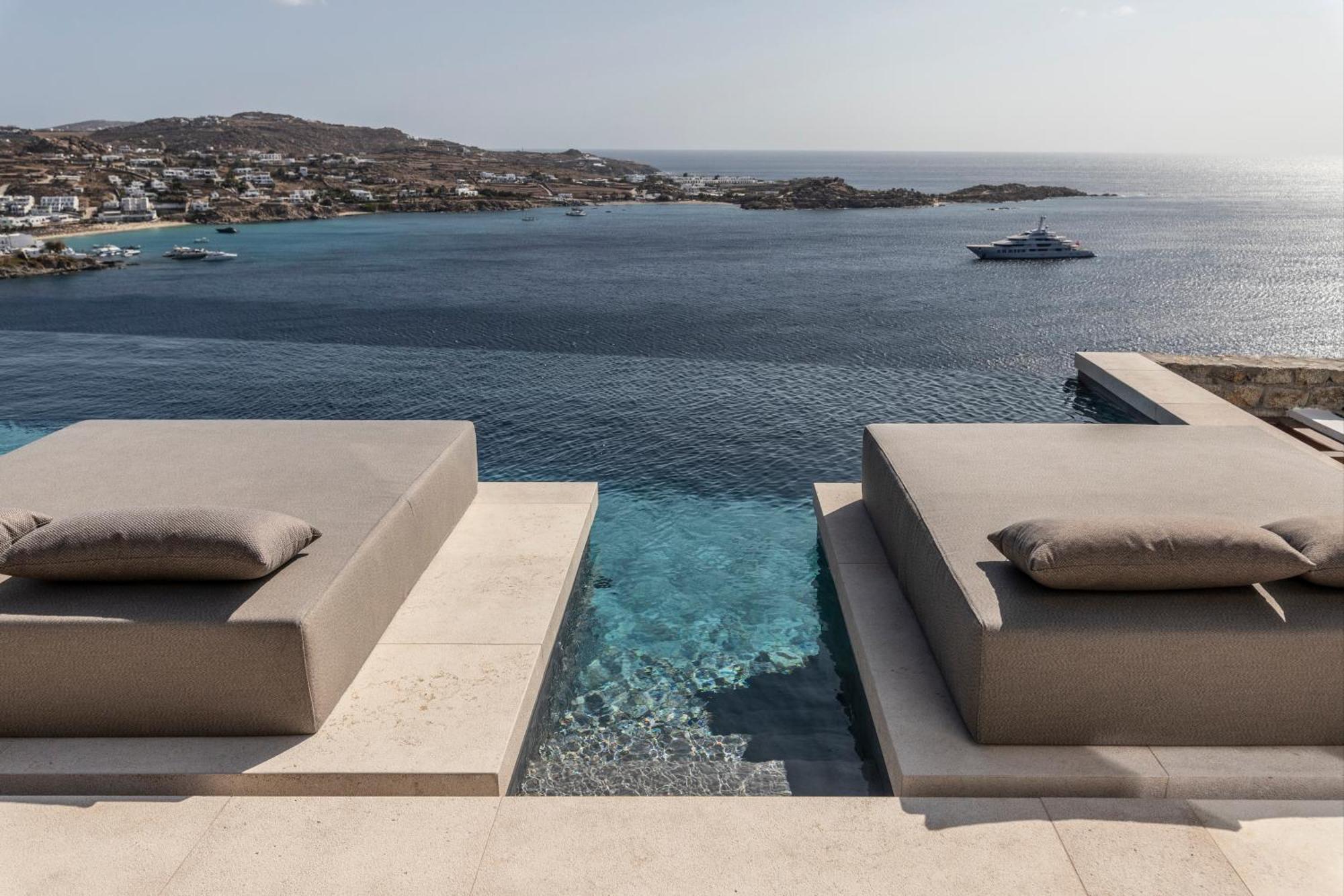 The Skyvilla Mykonos - A Landmark Property With Breathtaking Views Of The Psarou Bay Mykonos Town Luaran gambar